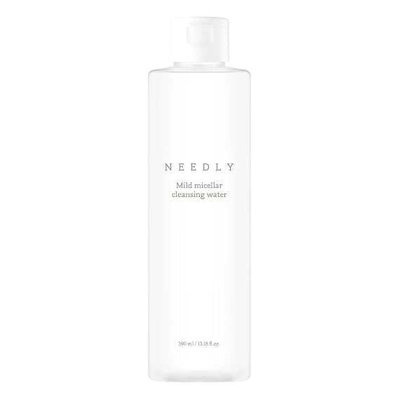 NEEDLY Mild Micellar Cleansing Water (13.18 Fl Oz) | Low-Irritant, Removes Impurities, Deep Cleansing, Moisturizing