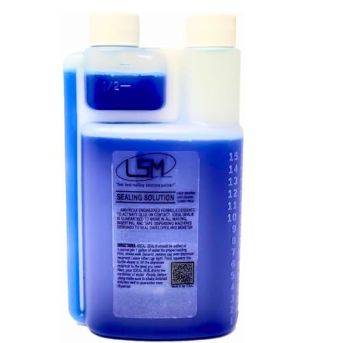 IDEALSEAL Super Concentrated Sealing Solution Makes 16 Gallons Replacement for PB Easy Seal Envelope Sealing Solution.