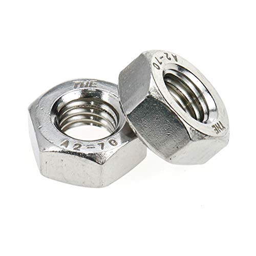 Yohii M10 Hex Nut Metric Threaded Stainless Steel Hexagon Nuts M10 x 1.5mm - Pack of 20- G7.23