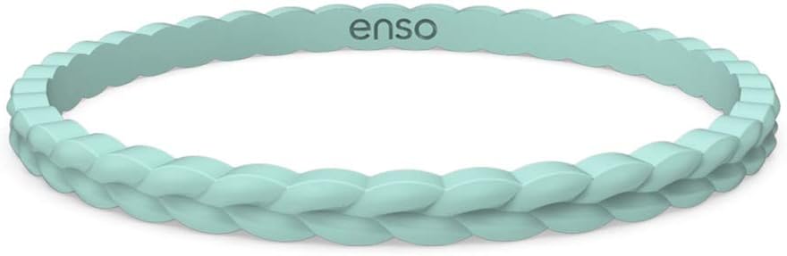 Enso Silicone Bracelet – Weave Stackable Bracelet - Hypoallergenic Rubber Wristband – Comfortable Flexible Band for Active Lifestyle - Medical Grade Silicone