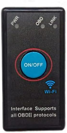Wi-Fi OBD2 Scan Tool, Scanner, v1.5, Automotive Diagnostic Device, Ultra Small, OBD II Compatible, No Wiring Required, Compatible with IOS/Android
