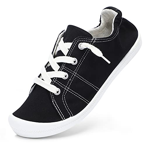 STQ Womens Slip On Sneakers, Comfort Casual Canvas Shoes