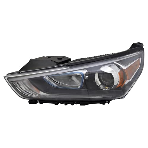 HEADLIGHTSDEPOT Left Driver Side Halogen Headlight Compatible With Hyundai Ioniq 2017-2019
