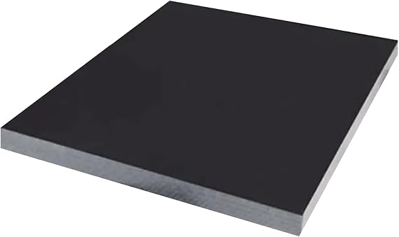 Phenolic Plastic Board Resin Laminated Sheet Plate Sheet Black Suitable for Power Processing, 25cm X 25cm,Thickness:4mm