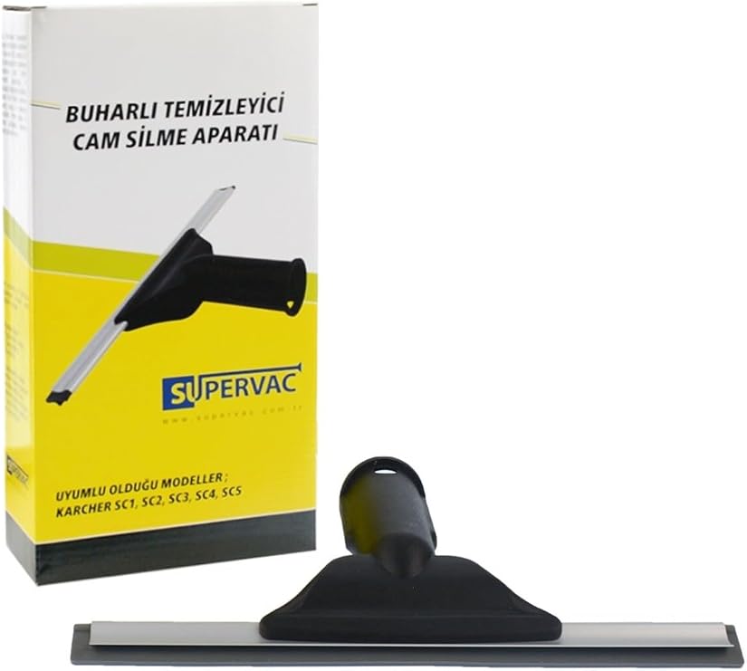 SUPERVAC SC Series Glass Cleaning Apparatus for Steam Cleaners Rubber Wiper, compatible with Karcher