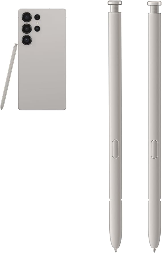 2 Pcs S25 Ultra S Pen Replacement for Samsung Galaxy S25 Ultra(LightGray)