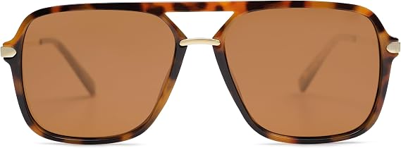 SOJOS Aviator Sunglasses for Women & Men, Square, Polarized Lens, SJ2229