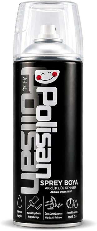 Polisan Akrilik Bayrak Kırmızı Sprey Boya 400 ml