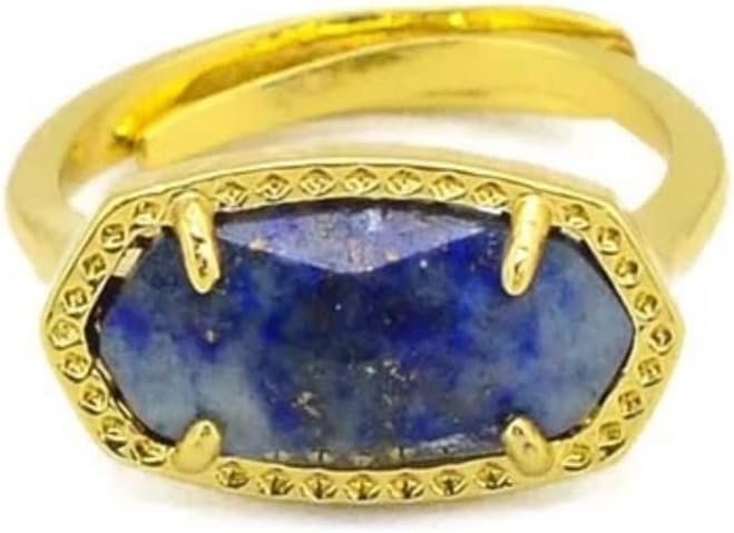 Gold Plated Adjustable Created Opal Rings | Stacking Rings | Gold Rings for Women