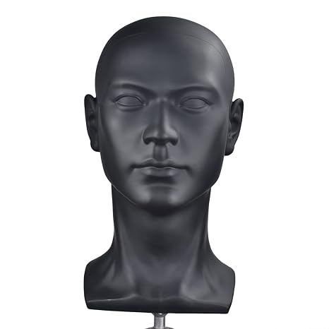 Mannequin Female Head Model Stand Training Head Screw Man Wig Glasses Hat Display Hold