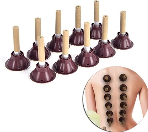 Moxibustion 50pcs/Set Tube Paste Self-Stick Mini Moxa Candle Self-Adhesive Acupuncture Points Massage Sticker