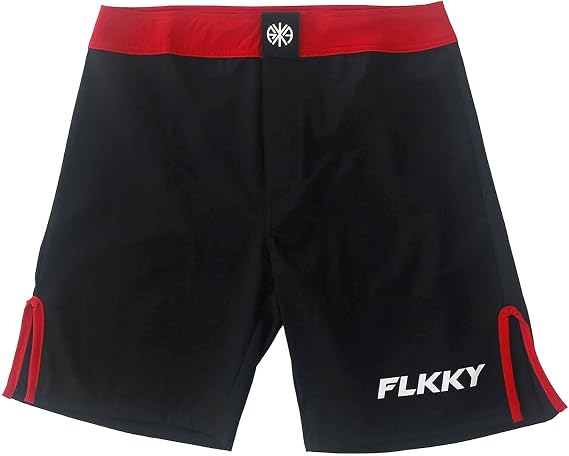 FLKKY MMA BJJ Cross Fight Shorts, BJJ Shorts No Gi Grappling Boxing Shorts Jiu Jitsu Shorts Training Workout Gym Shorts
