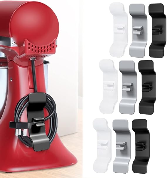 9PCS Cord Organizer for Appliances,Kitchen Appliances Cord Wrapper, Cord Holder Cable Organizer for Stand Mixer,Blender,Coffee Maker,Pressure Cooker and Air Fryer