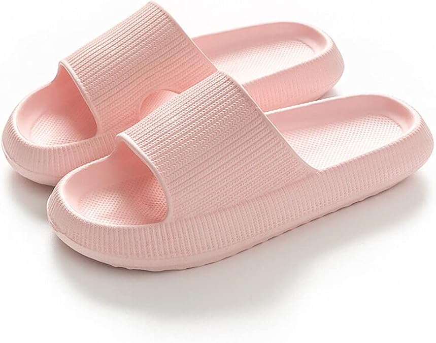 Toson Men's Women's Comfort Slides Double Buckle Adjustable EVA Flat Sandals Flip Flops Slippers