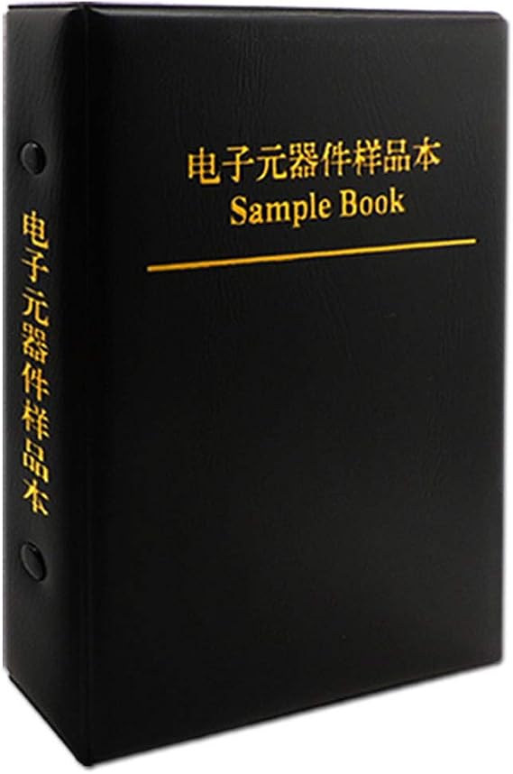 nancheng SMD Resistor 0201 Sample Book 170 Values Resistor Kit 50 Each 1% Accuracy in Storage Book Case, SMT Resistors Electronic Components Assortment Folder Black (Resistor-0201)