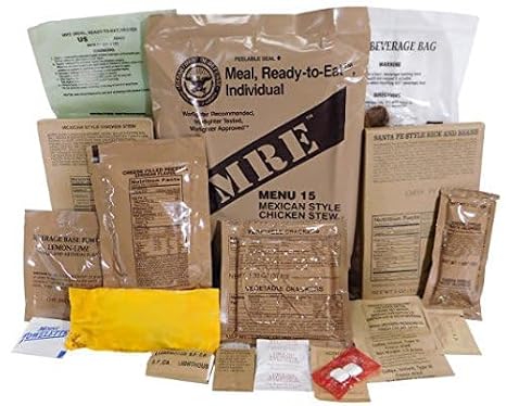 Genuine Military MRE Meal with Inspection Date September 2017 or Newer (Cheese tortellini)