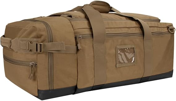 Condor Colossus Duffel Bag - 3 in 1 Rugged Tactical Gear Bag - Backpack/Duffle/Shoulder - Lightweight Multicompartment with 52L Storage (Military, Outdoors, First Responders)