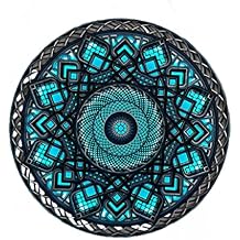 BHDecor Home Glowing Wall Decor Multilayered Laser Cut Carved LED Elegant Wooden Mandala Hanging MDF Panels Lamp Decoration Lights Artwork Remote Control Nightlight 27.5 x 27.5 inch (70cm)