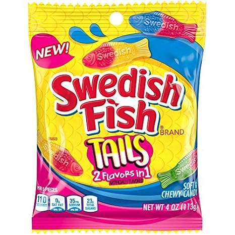 Swedish Fish Tails 2 Flavors in 1