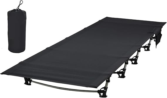 Camping Bed Ultralight Folding Tent Camping Cot Bed, Portable Compact for Outdoor Travel, Base Camp, Hiking, Mountaineering