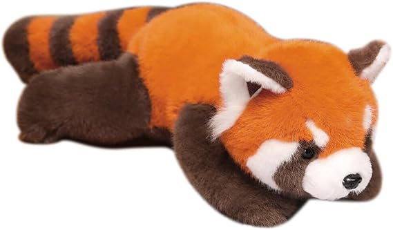 Red Panda Weighted Plush Toy, 17.7 Inch Plush Pillow, Cute Weighted Red Panda Plushie for Kids' Birthday Gift