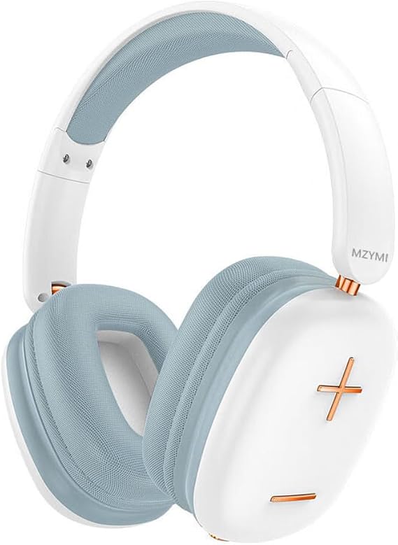 Bluetooth Headphones Over Ear, 5.3 Wireless Bluetooth Headphones,20H Playtime,Microphone,Foldable Lightweight Headset,HiFi Stereo Sound,90% Rotation Stretchable for Phone/PC/Travel(Blue)
