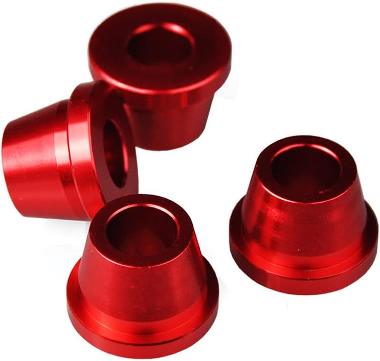 SCAR Handle Bar Rubber Killer Cushion Damper Solid Cones Bushing Compatible with HONDA CR 125 250 CRF 250 450 CRF450R 450R 450RL 99-25 - Red