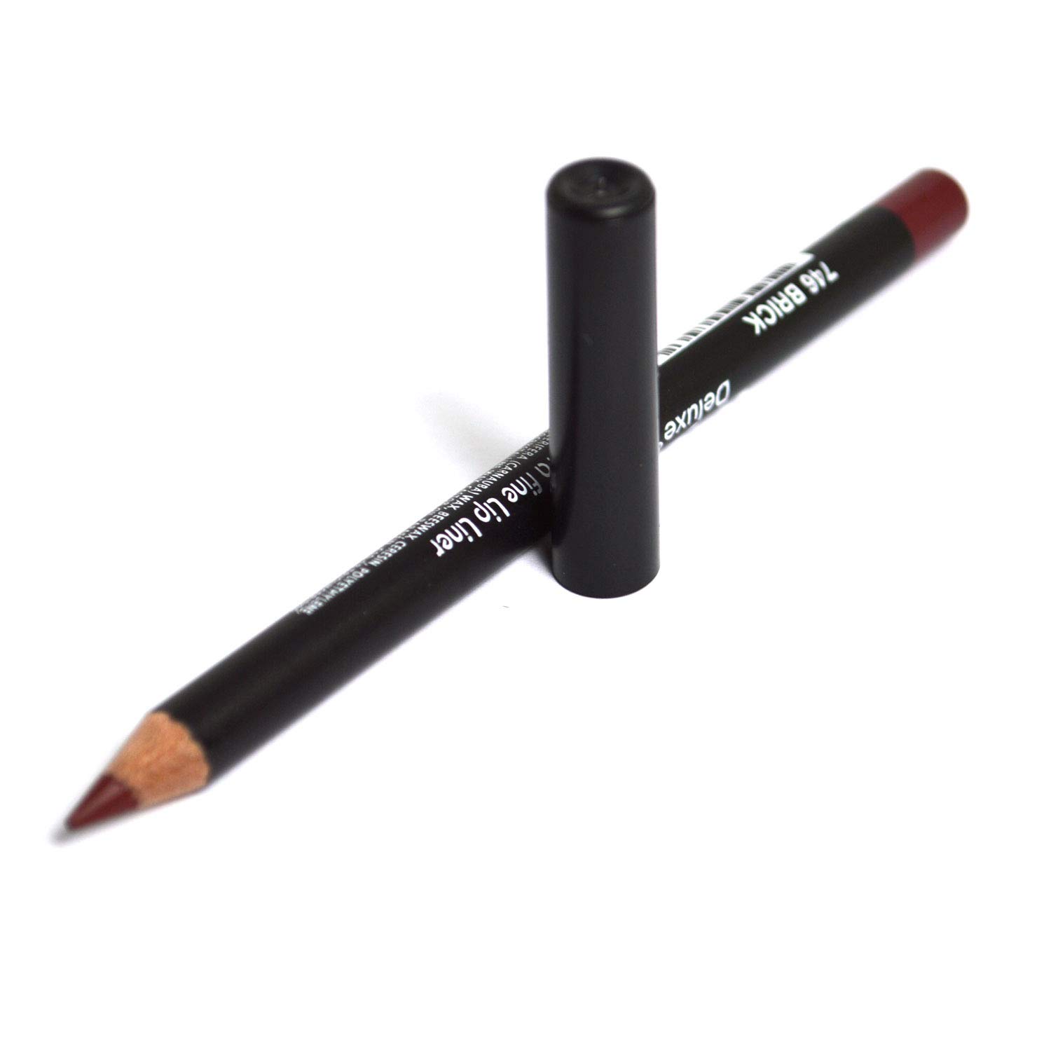 Italia Deluxe Ultra Fine Lip liner Pencil Lipliner 0.4oz Pick Color BeutiYo  Free ZipBag 746 BRICK