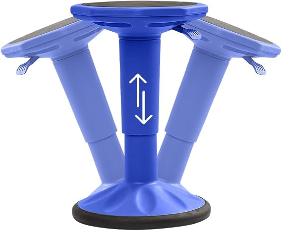 Adjustable Wobble Stool - Wobble Chair Middle and High School Students - Flexible Seating for Classrooms - Adjusts from 17" - 23"