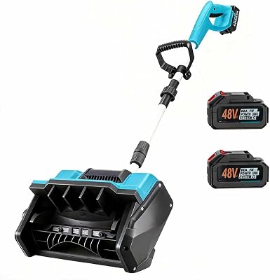 High-Power Motor Cordless Snow Blower, 21V Battery Powered, Heavy-Duty Snow Removal, Adjustable Direction, Home and Yard Snow Blower with Spare Battery, Suitable for Heavy Snow in Backyard, Patio