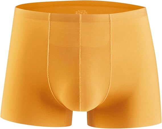Ice Silk Mens Underwear, Seamless Trunks for Men, Breathable Boxer Briefs, Soft Moisture Wicking Trunks