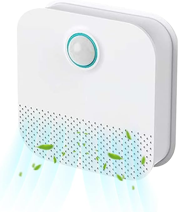 Litter Box Odor Eliminator - Safe Poop Odor Remover - Automatic Sensor Cat Litter Air Freshener | for Home, House, Closet, Laundry Room, Indoor, Outdoor, Floor Area, Couch