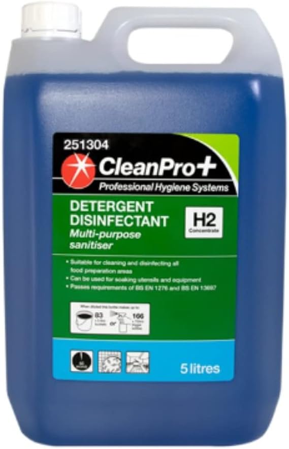 CleanPro+ Detergent Disinfectant H2 Concentrate 5 litres x 1