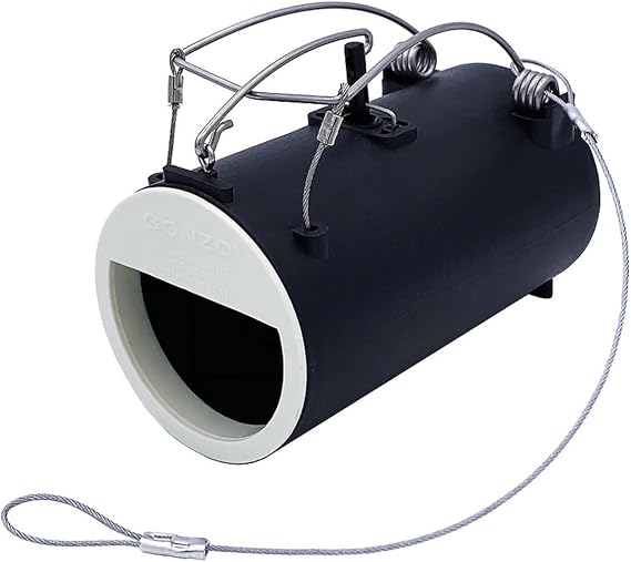 Gonzo PRO 5029 Dead-End Mole & Gopher Trap - Pro Version with Braided Stainless Steel Leash