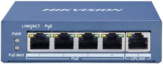 Hikvision DS-3E0505P-E 4-Port Unmanaged Gigabit PoE Switch