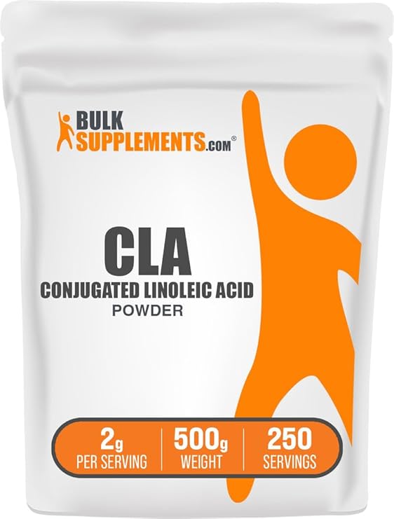 Conjugated Linoleic Acid Powder - CLA Supplement, Nutritional Supplement - Gluten Free, 2g Per Serving, 500g (1.1 lbs) (Pack of 1)