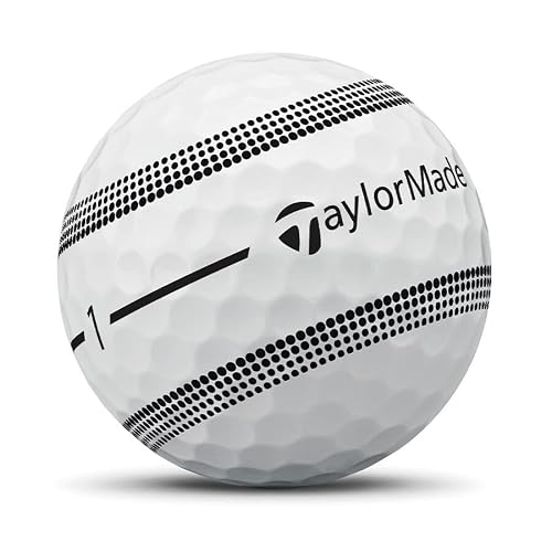 LostGolfBalls - TP5x Stripe Golf Balls for Taylormade Golf, Near Recycled & Used, Mint/AAAA Quality