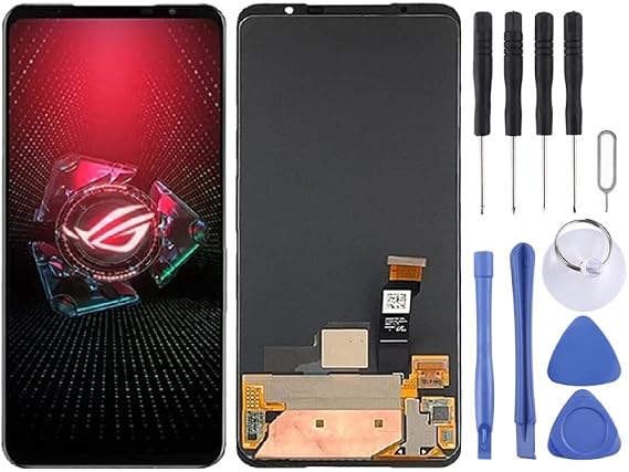 Screen AMOLED LCD Screen for ASUS ROG Phone 5s ZS676KS with Digitizer Full Assembly Screen Replacement