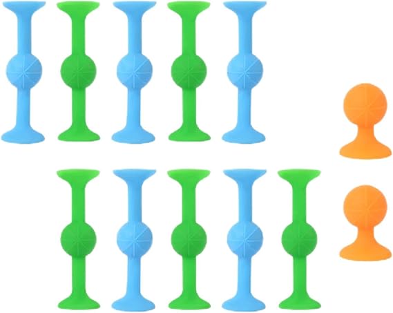 12pcs Suction Cup Dart HSYWSH Sucker Toys Pop Darts Sensory Sticks for Kids Release Stress Dart Toy Soft Silicone Suction Sticky Darts Throwing Toys Family Interactive Games Children (Multicolor A)