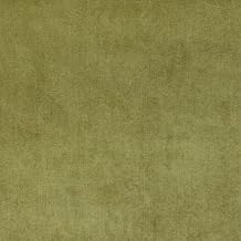 Green Solid Woven Velvet Upholstery Fabric by The Yard from Microtex - SKU: McLeod Fern