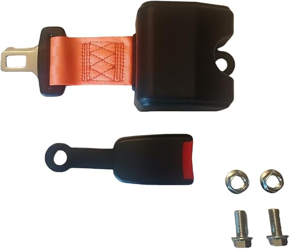 Yakitoko 1Pack Universal Tractor Seat Belts and Suitable for Forklift Mower Buggy Golf Cart Retractable 70inch Orange