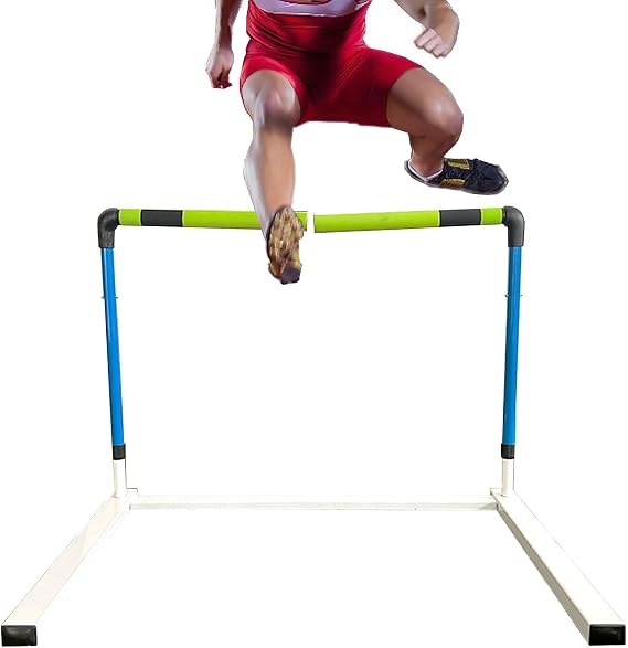 Metal Adjustable Track Hurdles, Speed Training Equipment for Track and Field | Sturdy metal practice hurdles, perfect athletic gear for daily speed & track field workout(1pcs)