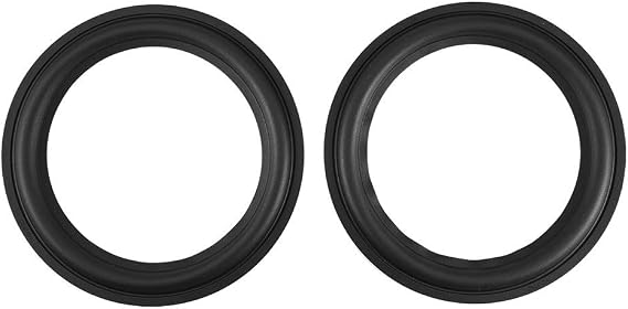 2pcs 8 inches Speaker Rubber Perforated Subwoofer Surround Rings Replacement Parts for Speaker Repair or DIY