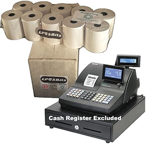 Brand Rolls to Fit Sam4s NR-510R NR 510R 510 NR510R - 20 Rolls