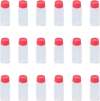 PRETYZOOM Seasoning Container 0.22Oz Empty Condiment Bottles Food Grade Disposable Mini Sauce Bottles for Soy Sauce Sushi Bento Kitchen Portable