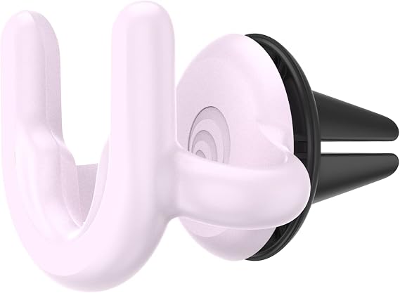 PopSockets Car Phone Mount, Vent Mount, Light Pink - Orchid | Air Vent Clip, Compatible with PopSockets, Hands-Free, Light Pink, Electronic Accessories, For iPad/Kindle/iPhone/Android