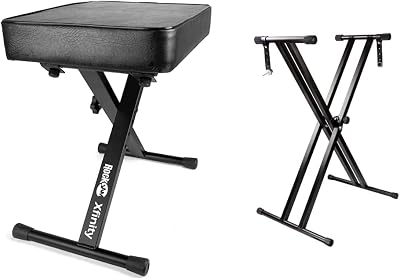 RockJam Keyboard Bench, Stand and Accessories