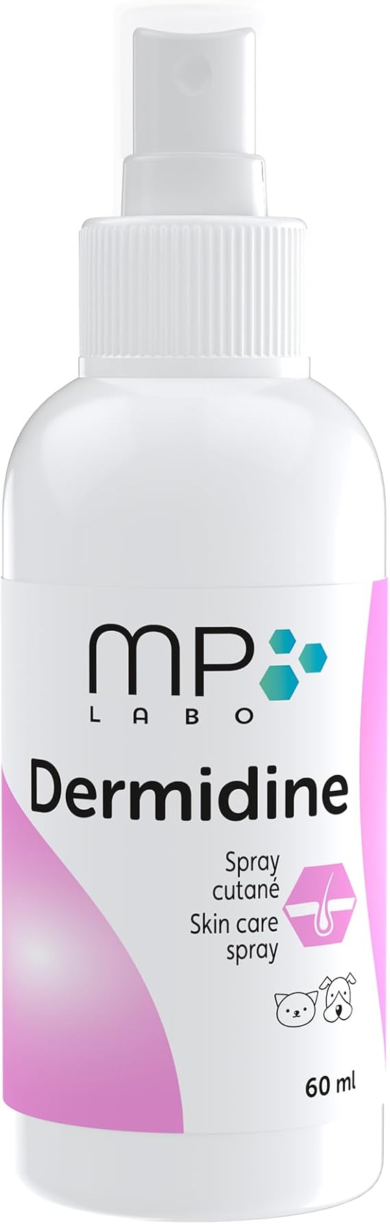 Dermidine antiseptique pour chien et chat - Spray de 60 ml