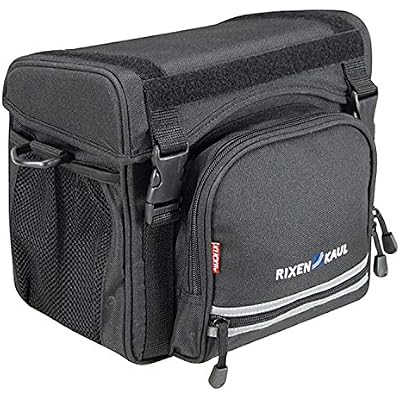 KLICKfix Unisex – Erwachsene klick Fix Allrounder Lenkertasche, Schwarz, one Size