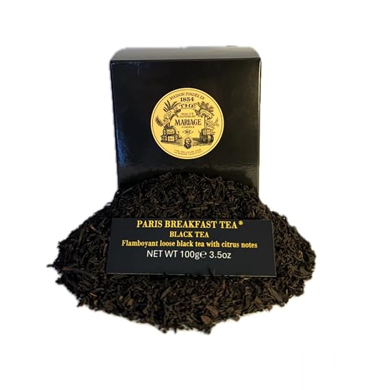 Mariage Freres Paris Breakfast, Black Tea 100g 3.5oz Loose Tea (1 Pack)